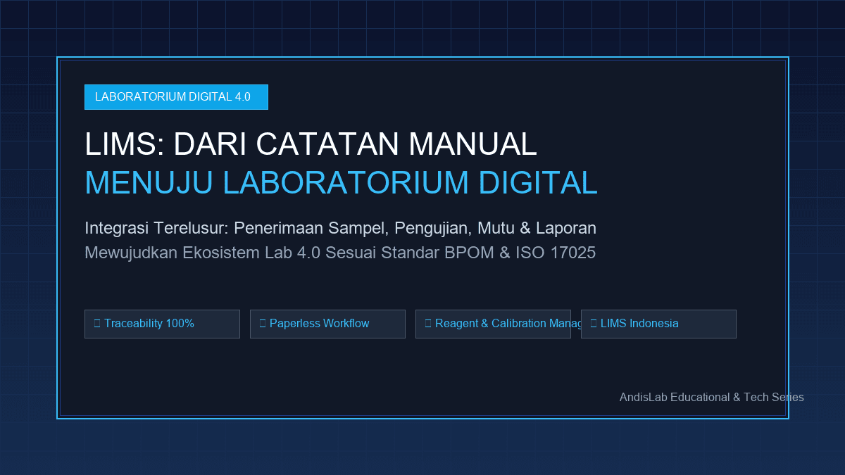 LIMS: DARI CATATAN MANUAL MENUJU LABORATORIUM DIGITAL